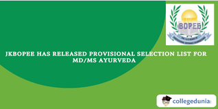 J&K NEET PG AYUSH Counselling 2024: Provisional Selection List for MD/MS Ayurveda Released